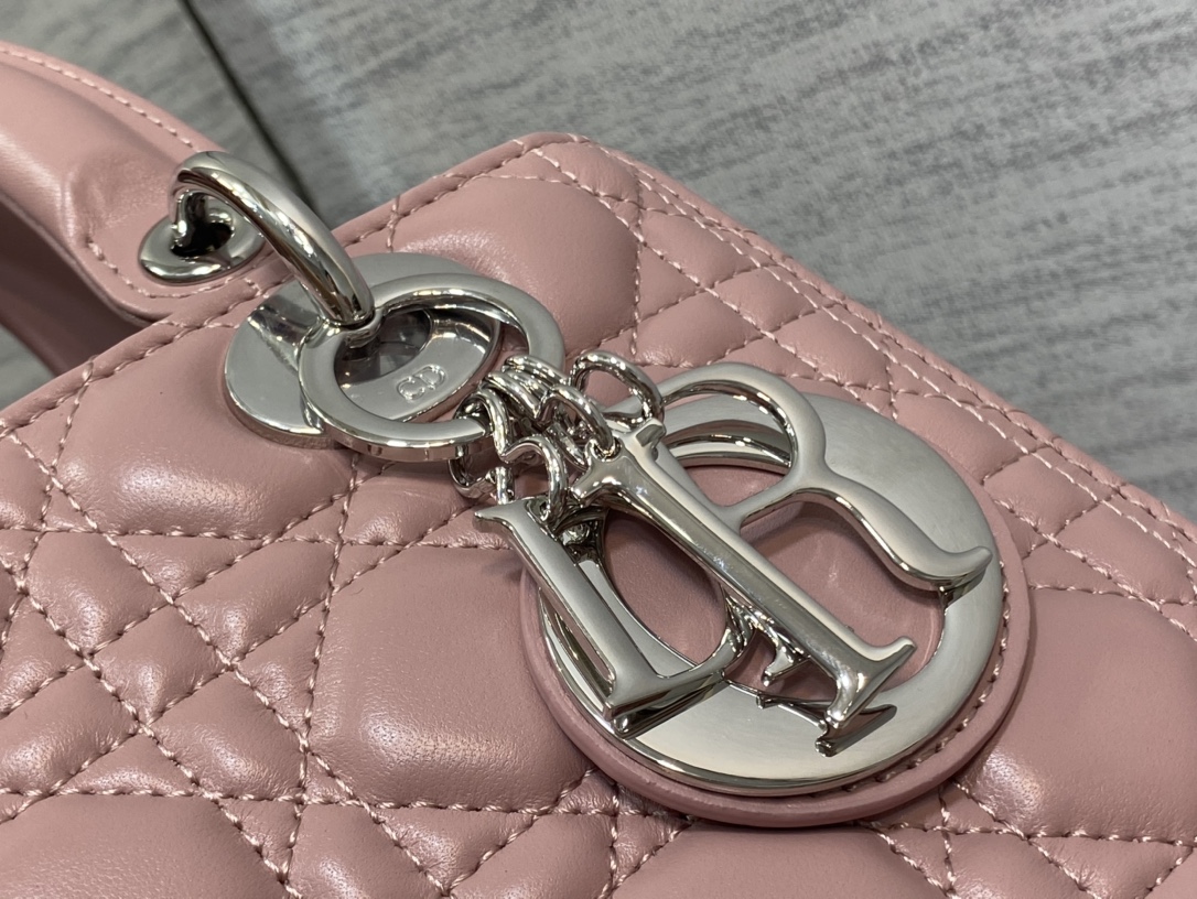 Medium Lady Dior Bag Blush Cannage Lambskin